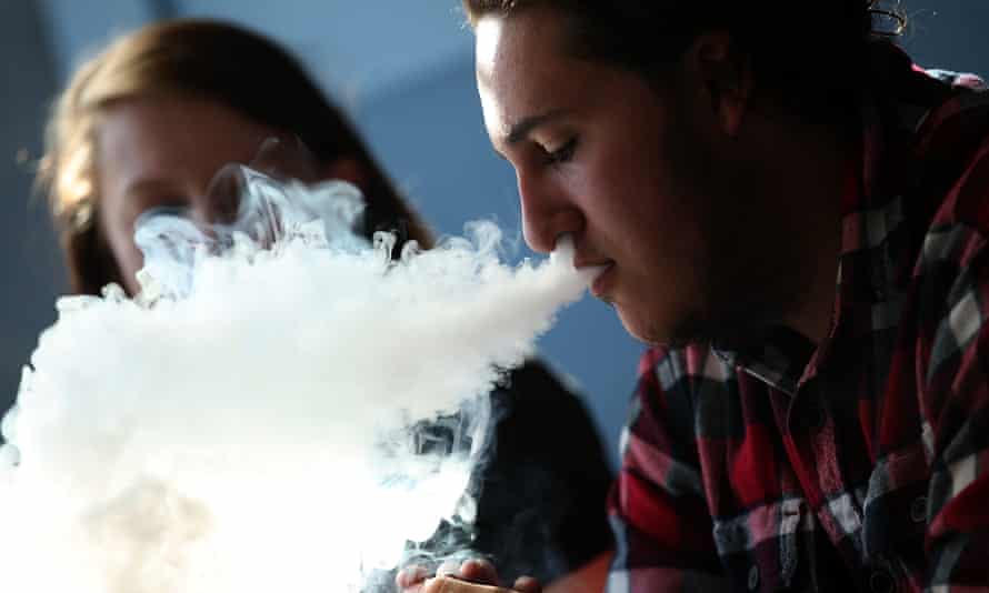 E-cigarette smoking in California. The study also asked how often teens vaped marijuana.