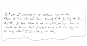 Letter from Mark Rideaux.