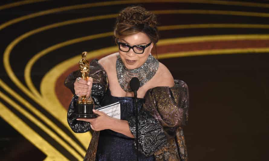 Ruth E. Carter accepts the award for best costume design for Black Panther.