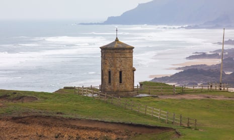 The storm tower at Compass Point in Bude, Cornwall. 