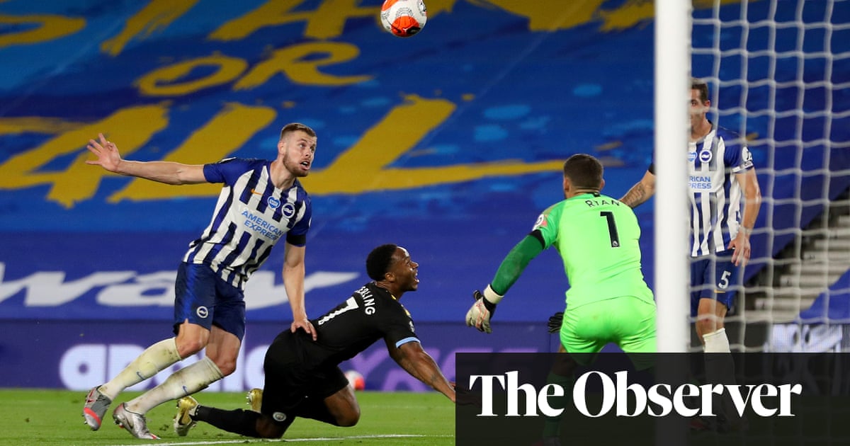 Raheem Sterling stoops to conquer Brighton with Manchester City hat-trick