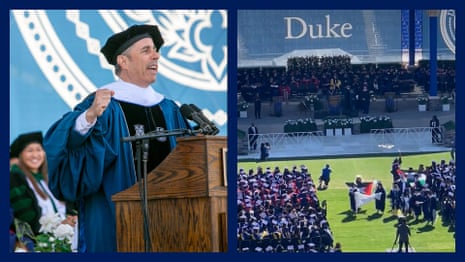 Duke students walk out of graduation speech in Gaza protest