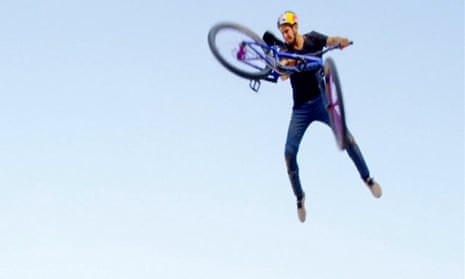 Dawid Godziek of Poland landed the world's first quadruple tail whip trick on a mountain bike at an event in Rheinland-Pfalz, Germany