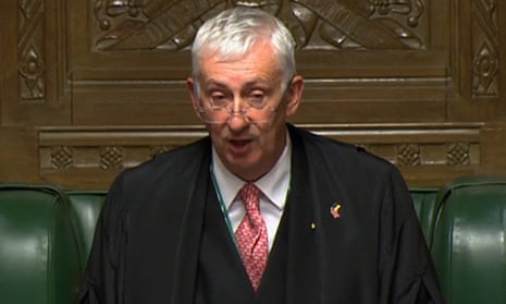 The Speaker of the Commons, Lindsay Hoyle, makes an announcement on the health of the Queen.
