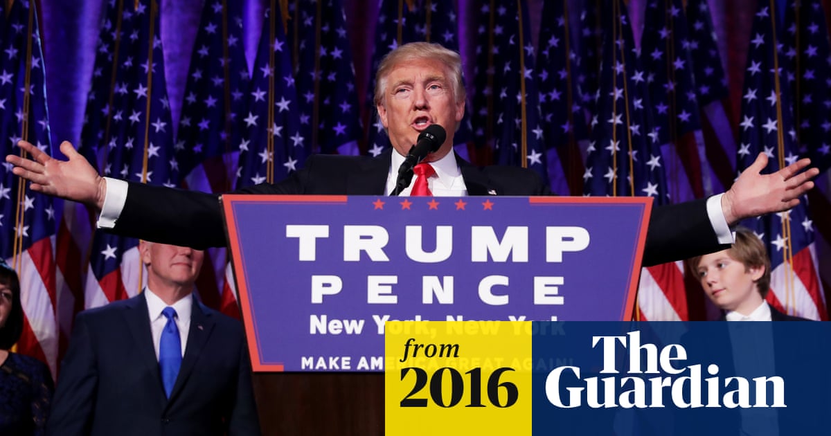 Donald Trump Wins Presidential Election Plunging Us Into Uncertain Future Us Elections 2016 The Guardian