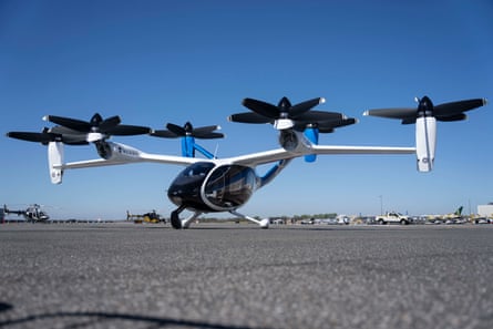 an electric helicopter taxi