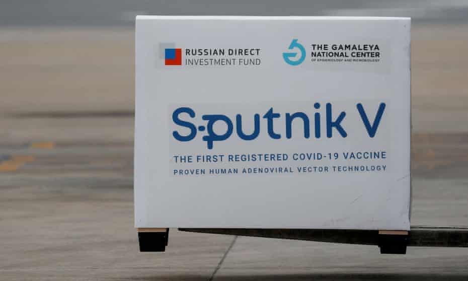 A package of Sputnik V vaccine