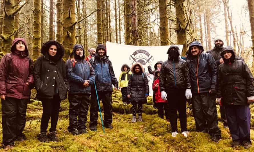 Group trek … members of the Boots and Beards group.