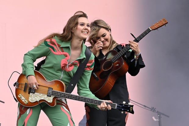 Kara and Johanna Soderberg of First aid Kit perform on the Other stage