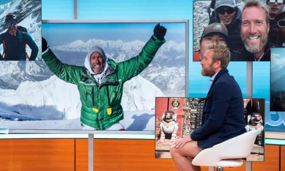 Ben Fogle talking about his Everest climb on the Good Morning Britain TV show