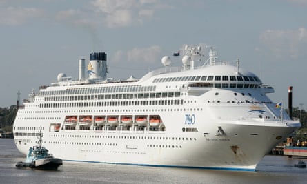 The Pacific Dawn, the P&amp;O cruise ship which later became the MS Satoshi.