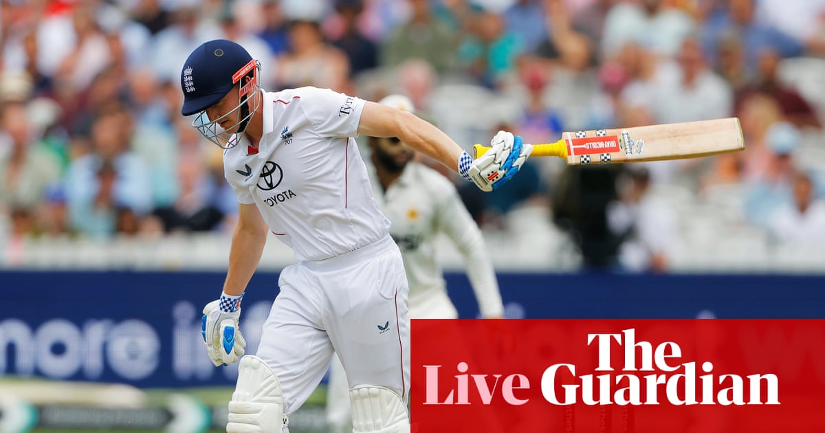 England v Pakistan: second men’s cricket Test, day one – live