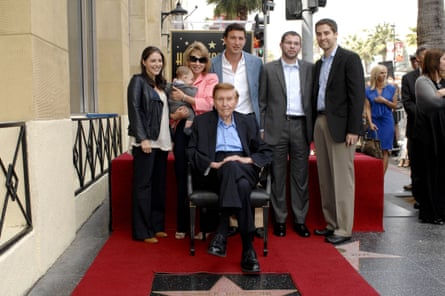 Sumner Redstone and family in 2012.
