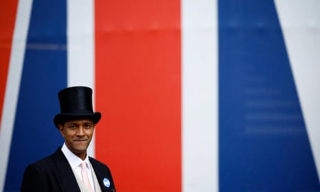 A racegoer is pictured ahead of the start of Royal Ascot.