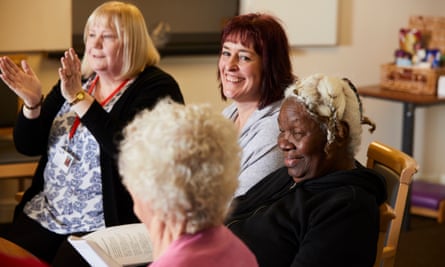 Jane Holliday working with older people in Barnsley