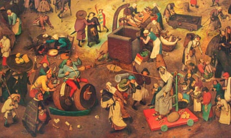 Everyday symbolism … detail from Pieter Bruegel the Elder’s The Fight Between Carnival and Lent (1559). 