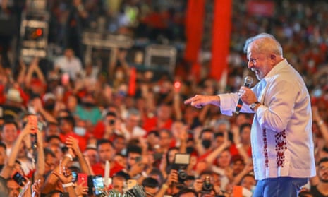 Former Brazilian president Lula attracted a crowd of 50,000 people in pre-campaign act in Teresina, Piaui, Brasil, 3 August 2022.
