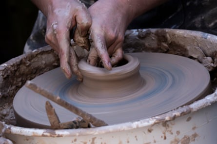 Creating a viewpoint … crafting one of the 360 vessels.