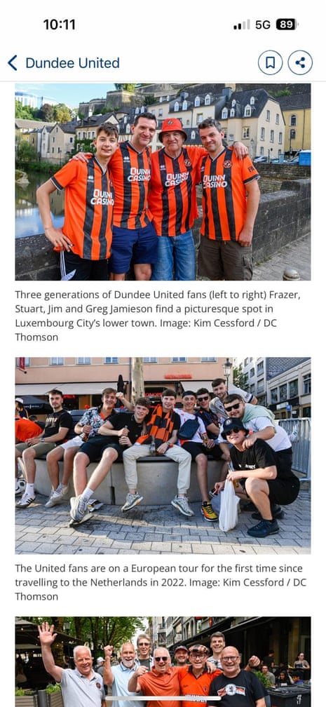 people watching dundee united