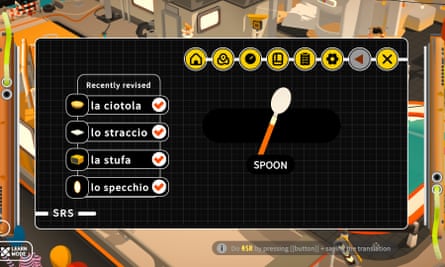 âIf you have any kind of nuance ⦠I would be terrified going with AIâ ⦠a screenshot of mixed-reality language learning game Noun Town.
