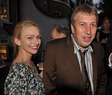 Alicia Monckton and Rod Liddle at a party