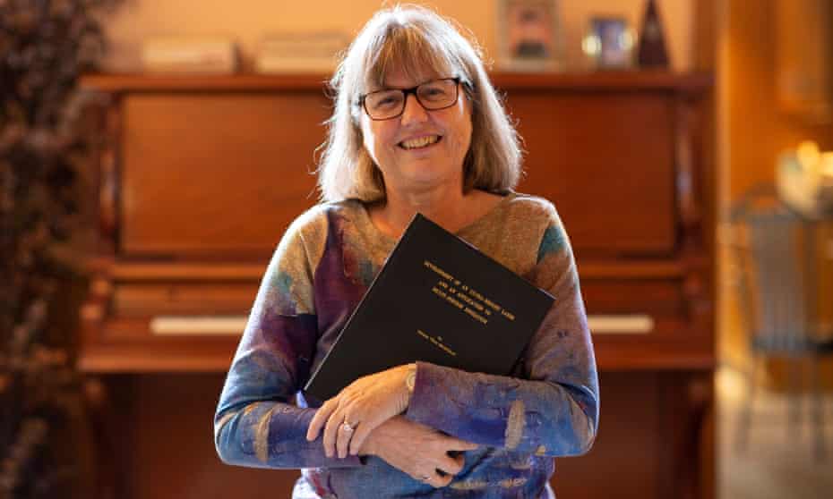 Donna Strickland, the Nobel prize for physics winner at her home in Waterloo, Ontario, Canada on 2 October.