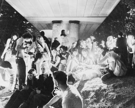 The chillout zone under a bridge.
