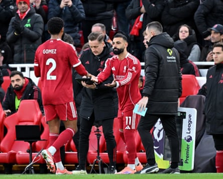 Mohamed Salah comes connected arsenic a substitute.