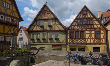 Rothenburg ob der Tauber, on the Romantic Road in Franconia, Germany.