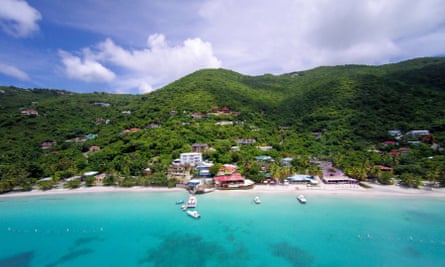 The Caribbean island of Tortola.
