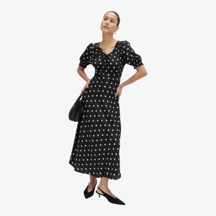 M&S Ruched Midi Tea Dress