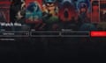 A screenshot of Fable's Showrunner homepage showing various prompts and posters for user AI-generated content