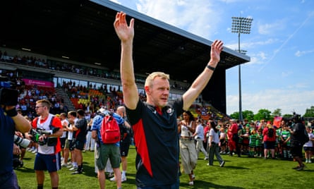 Mark McCall acknowledges the applause of the crowd