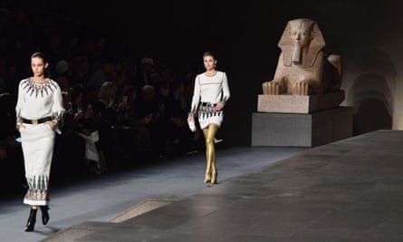 Models walk the runway at Chanel's Metiers d'Art show