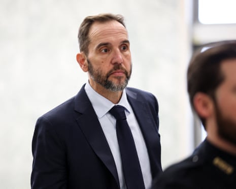 Former special counsel Jack Smith arrives to testify before the House judiciary committee hearing about Smith’s criminal investigation of Donald Trump, 22 January 2026.