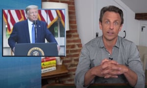 Seth Meyers: “You know how for three and a half years, everyone was warning about the inevitable worst-case scenario where our democracy crumbles and our country descends into authoritarianism? That worst case scenario is here. It’s happening.”