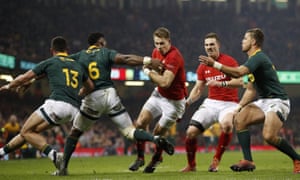 Liam Williams scores the second try for Wales in their home victory over South Africa.