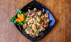 ‘Almost shockingly crisp but tender’: salt and pepper squid.