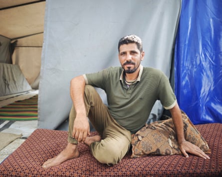Alaa Osama Sarhan, 40, originally from Tal al-Zaatar in Eastern Jabalia