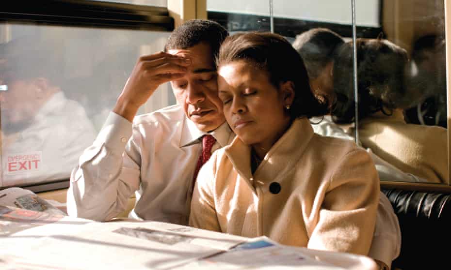 The Obamas on the 2008 campaign trail