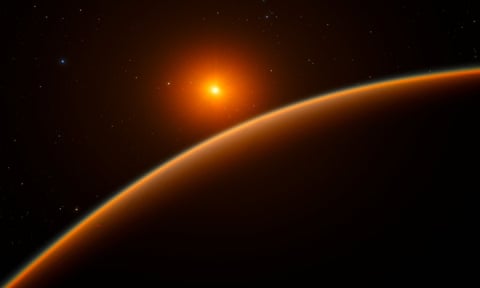 An artist’s impression of exoplanet LHS 1140b, described by Jason Dittmann at the Harvard-Smithsonian Center for Astrophysics as the most exciting he had seen in 10 years.