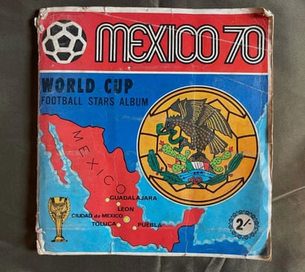 A Panini 1970 World Cup sticker album