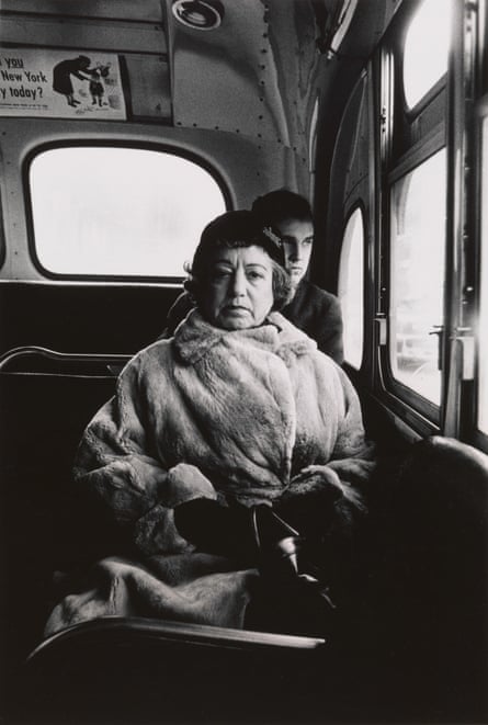 More subtle and strange than we imagine … Lady on a bus, NYC 1957 by Diane Arbus.
