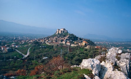 View of Montesarchio, Campania, Italy.