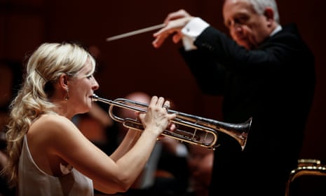 Come blow your horn: Alison Balsom performing with the LA Philharmonic.
