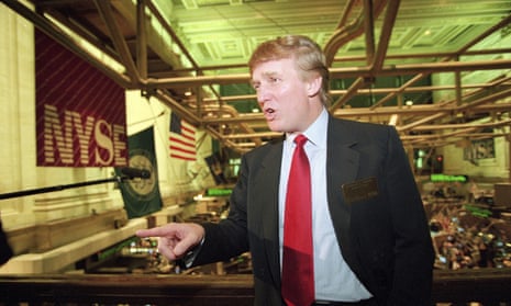 Donald Trump at the New York Stock Exchange.