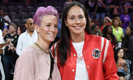 Megan Rapinoe Serenades Fiancée Sue Bird at Number Retirement Ceremony