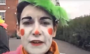 The officer known as Lynn Watson, dressed up as a clown.