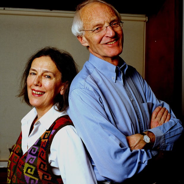 Rival partners... 2002 winners Claire Tomalin and Michael Frayn.