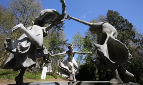 The Nymph Fountain by German sculptor Walter Schott which stood in the Mosse Palais in Berlin until 1935.